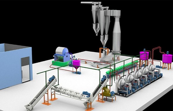 cassava starch processing plant