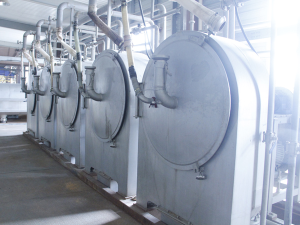 Centrifuge sieve for cassava processing machine