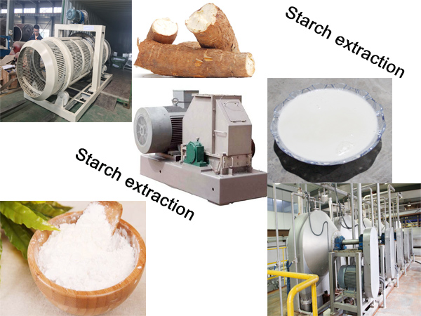 Cassava starch extraction process