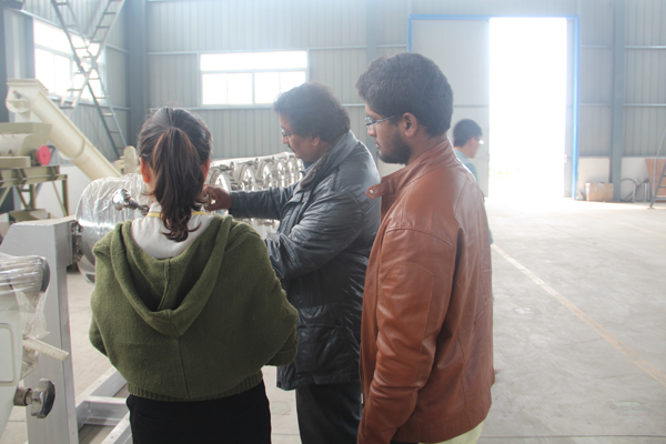 Indian clients visit DOING cassava starch machine