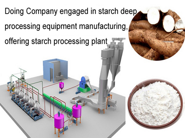 cassava starch making production plant