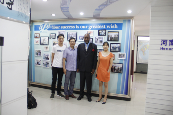 Nigeria customer visit cassava grating machine