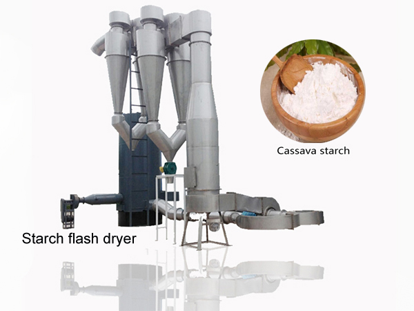 How to dry cassava starch ?