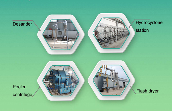 cassava starch processing machine