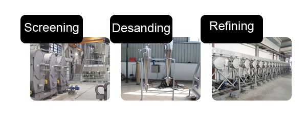 manioc starch processing machine