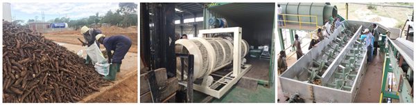 complete set of cassava processing machine
