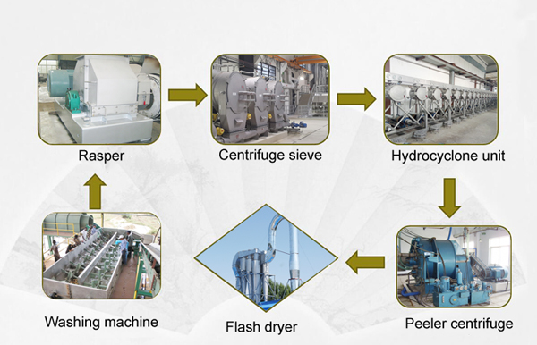 how is cassava starch made