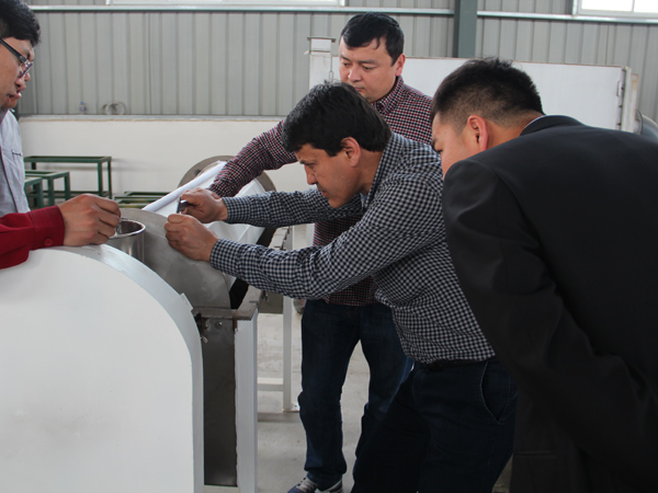 Tajikistan customers visit DOING tapioca starch processing equipment