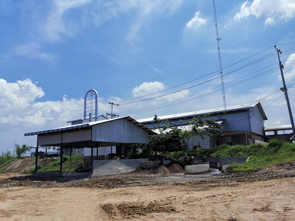 Indonesia cassava starch production line operation video
