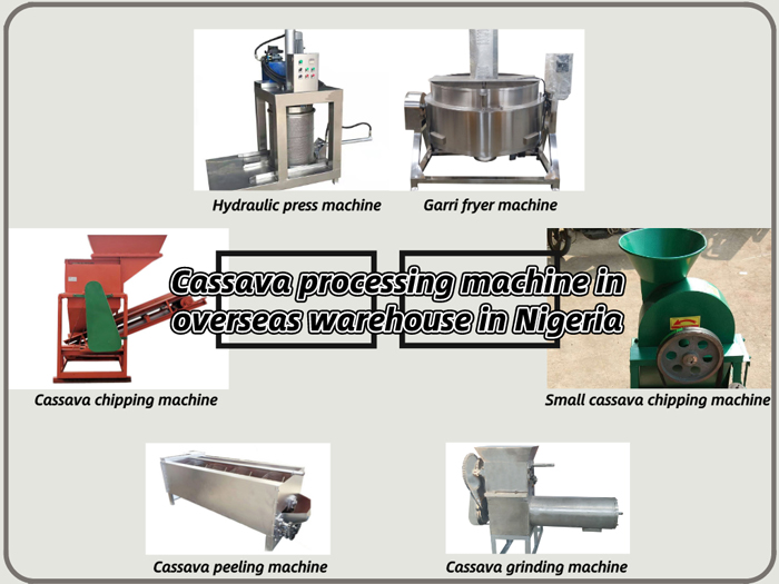 Cassava processing machines in DOING's overseas office in Nigeria