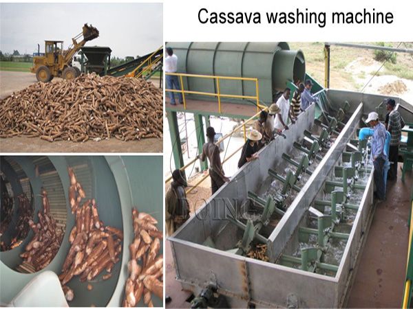 What machines will be used to remove impurities of cassava in cassava starch production line?