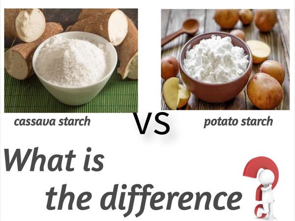 The difference between cassava starch and potato starch