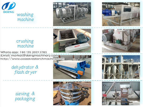 Essential cassava flour machine for cassava flour extraction