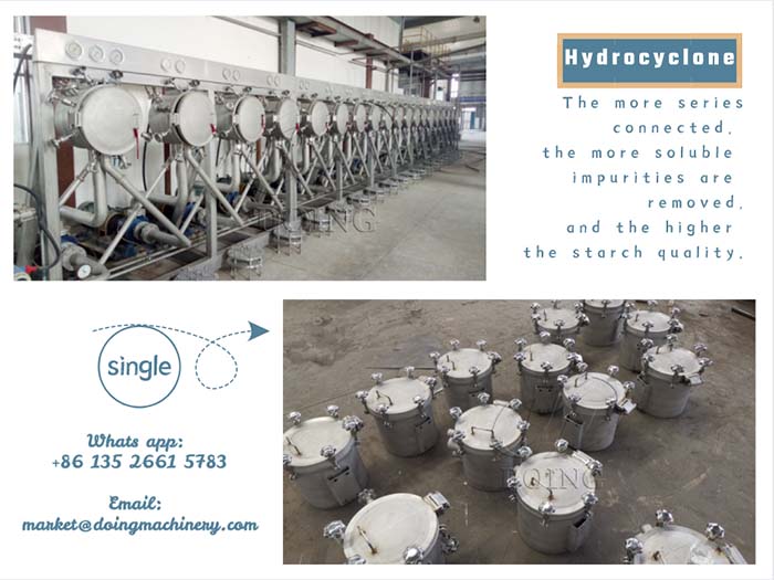hydrocyclone starch refining