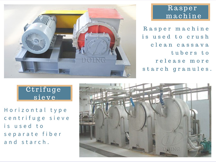 cassava starch processing machine