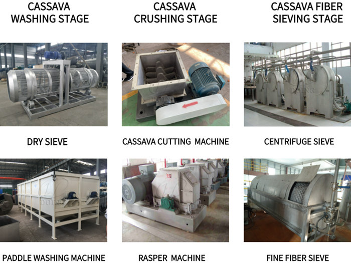 processing stages of cassava