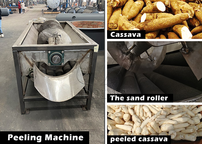 cassava peelinhg machine