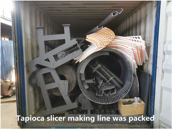 15 TPH tapioca slicer making line is shipped to Logos, Nigeria