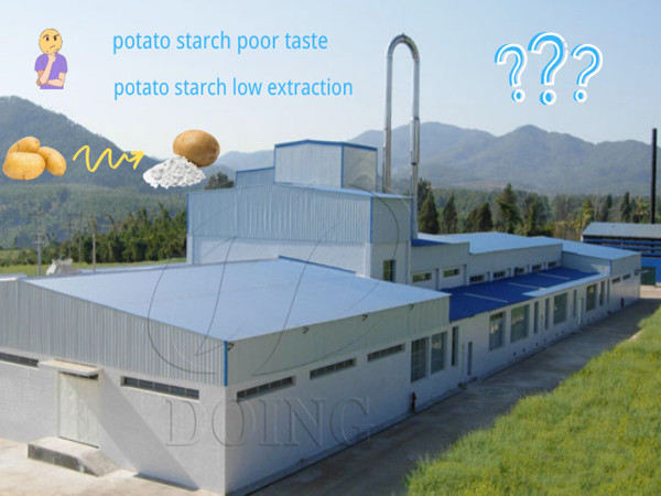 How to solve the poor taste and low extraction rate of potato starch?