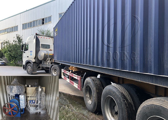 the shipment of garri making machines