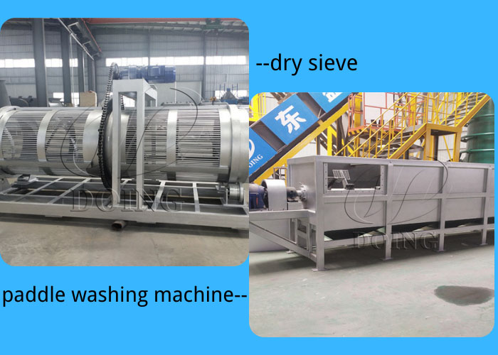 cassava dry sieve and paddle washer