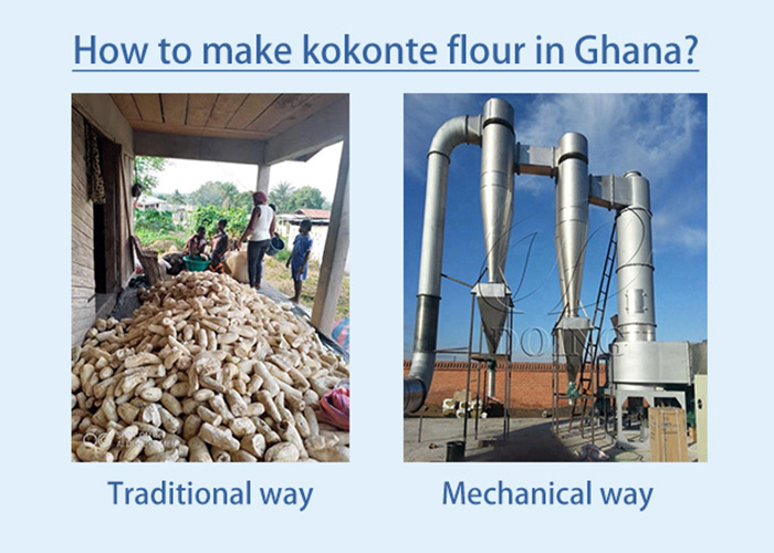 kokonte flour making machine