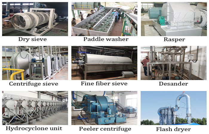 cassava starch making machine