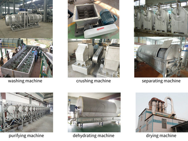 How to make potato starch? What machines are needed?