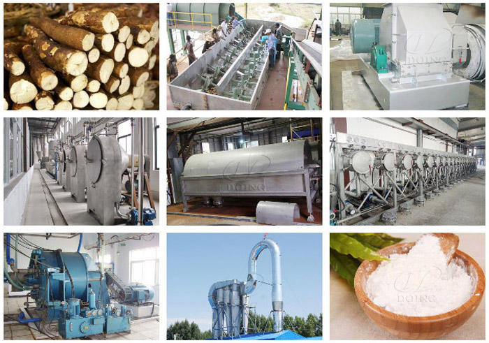 cassava starch processing machine