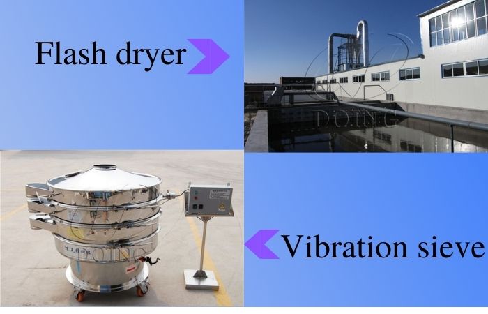 flash dryer and vibration sieve